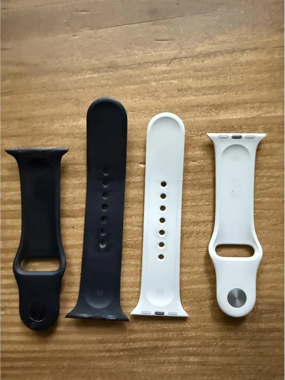 Apple Watch Sport Band 41/42mm Black and White S/M Size Silicone Bands
